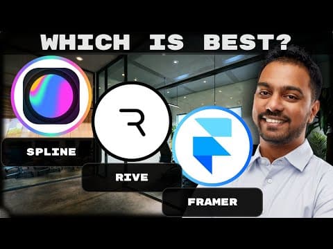 Spline vs Rive vs Framer | Which Animation Design Software is best in 2025?