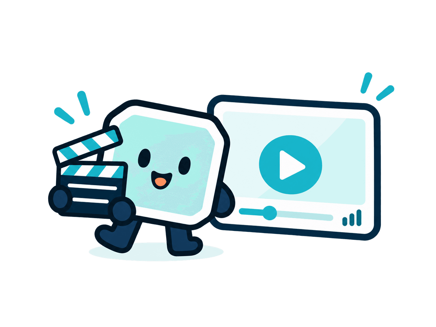 Tailun, the AI Tool Gallery mascot, presenting an AI tool in a Japanese YouTube video