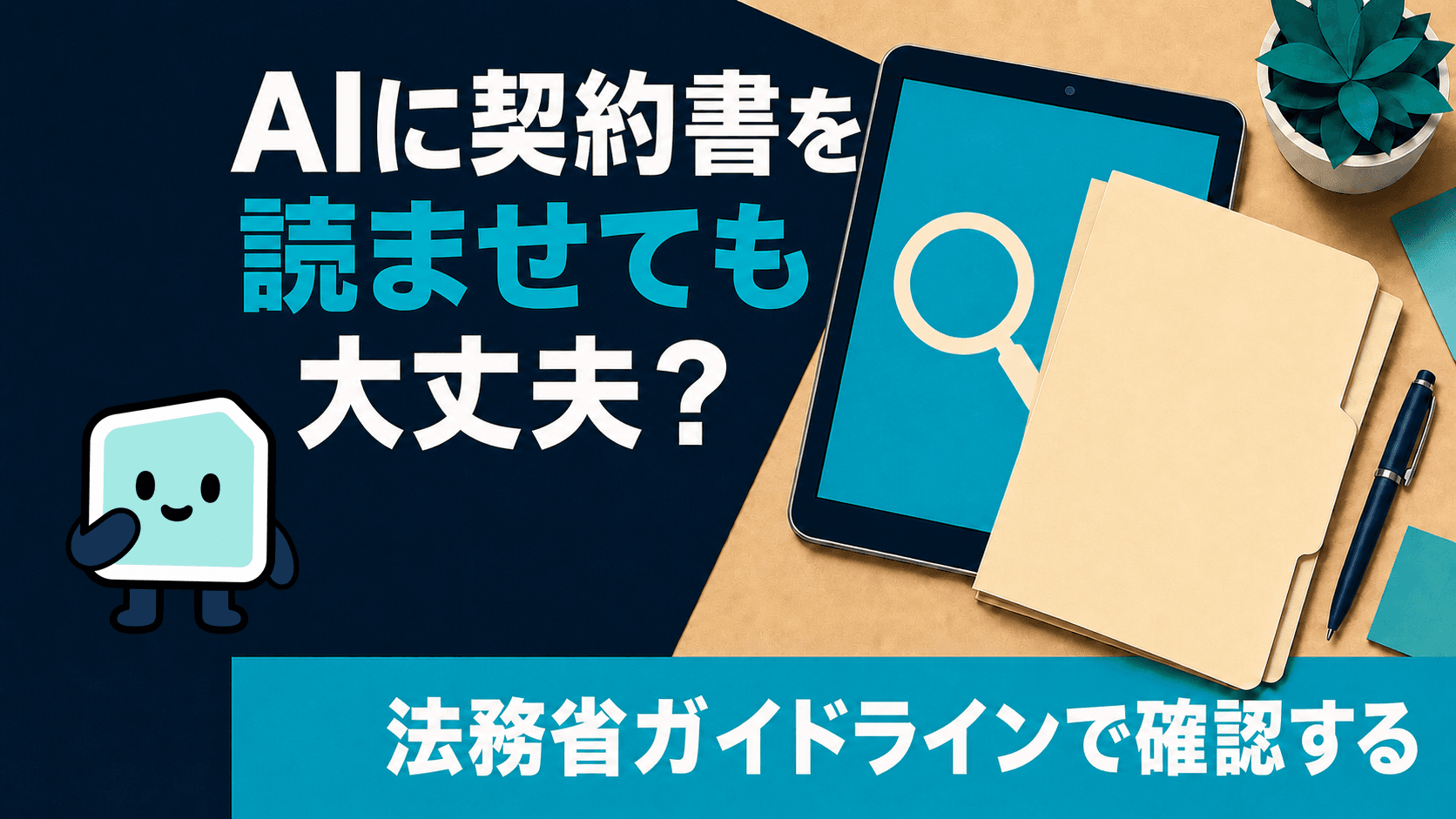 AIに契約書を読ませても大丈夫?法務省ガイドラインで確認する【2026年8月版】