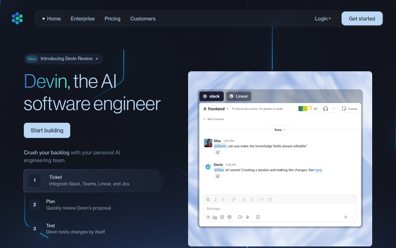 Devin 公式サイト